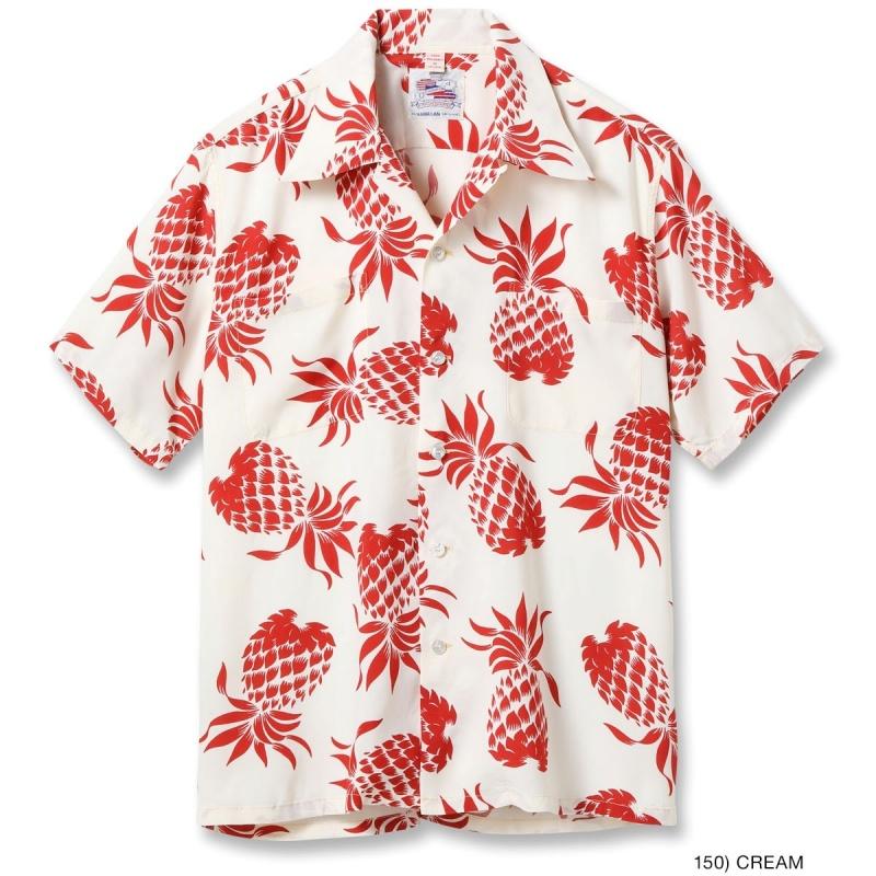 DUKE KAHANAMOKU デュークカハナモク【DK36201】【SPECIAL EDITION “DUKE'S PINEAPPLE” (SHORT SLEEVE) 】 パイナップル ハワイアン アロハシャツ RAYON100%_1