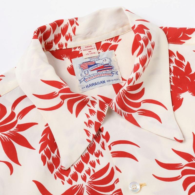 DUKE KAHANAMOKU デュークカハナモク【DK36201】【SPECIAL EDITION “DUKE'S PINEAPPLE” (SHORT SLEEVE) 】 パイナップル ハワイアン アロハシャツ RAYON100%_6