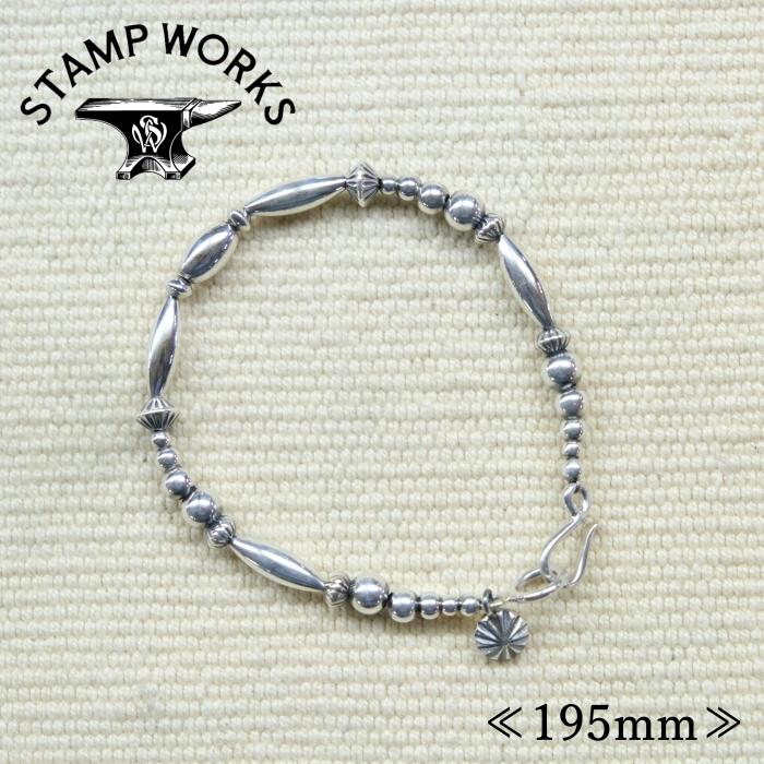 TADY&KING シルバー スタンプワーク カン ビーズ レザー ブレスレット STAMP WORKS スタンプワークス【SWB-008195】【Beads Bracelet ALL