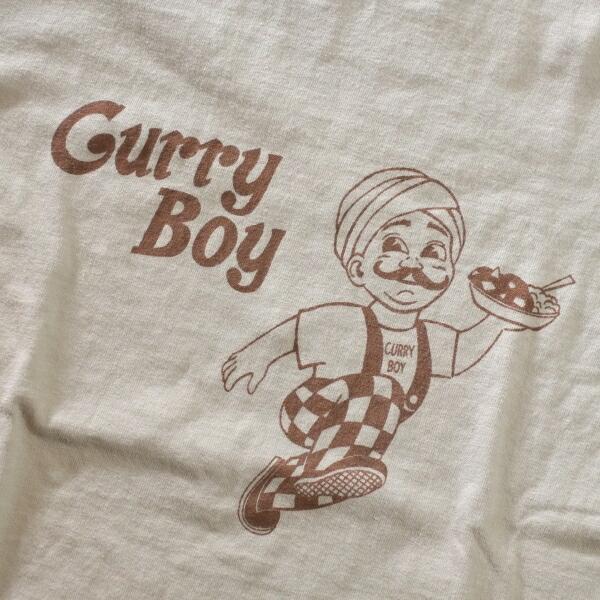 Freerage フリーレイジ【223AC715-D】【リサイクルコットン半袖Tシャツ≪Curry Boy≫】 リサイクルコットン100％ MADE IN JAPAN｜lahaina-mie｜08