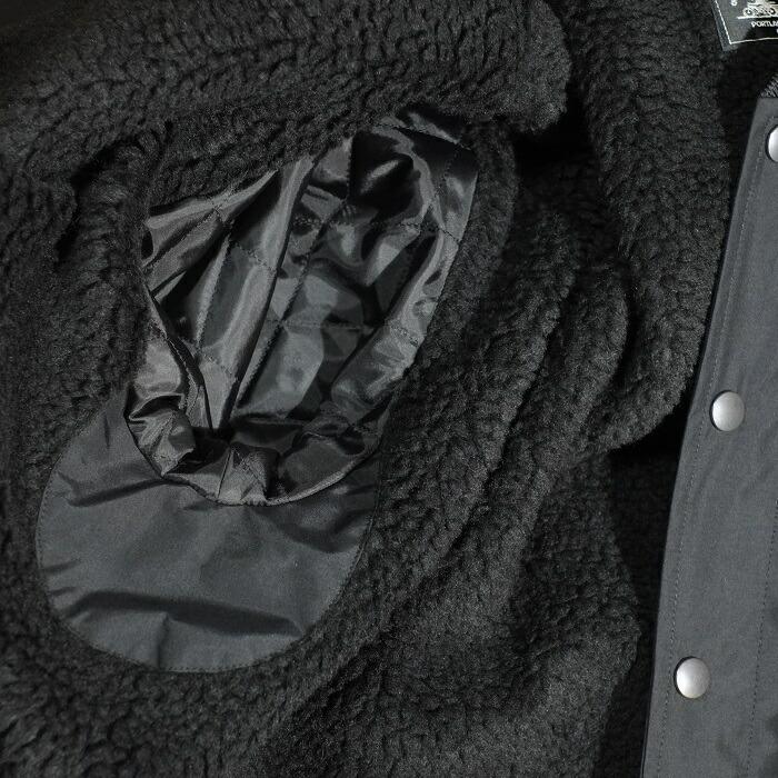 新品同様✩レッキス✩ノーカラー✩ファーコート✩柔らか✩ブラック✩ポケット有り CLANE（クラネ）の「NO COLLAR LICO FUR COAT（ノーカラーコート