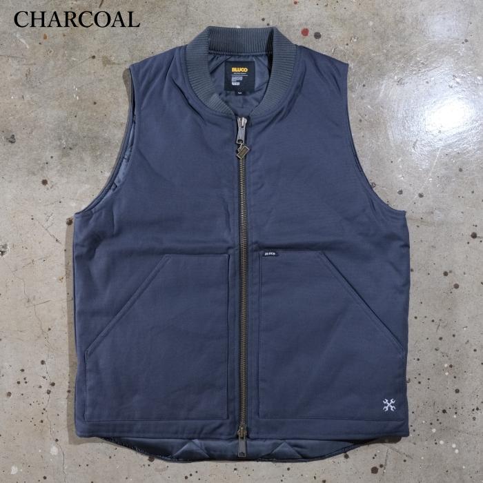 BLUCO ブルコ【155-35-013】【RIB COLLAR DUCK VEST】リブカラーダック