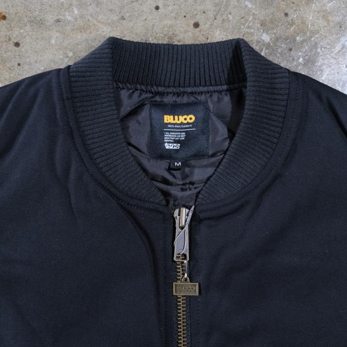 BLUCO ブルコ【155-35-013】【RIB COLLAR DUCK VEST】リブカラーダック