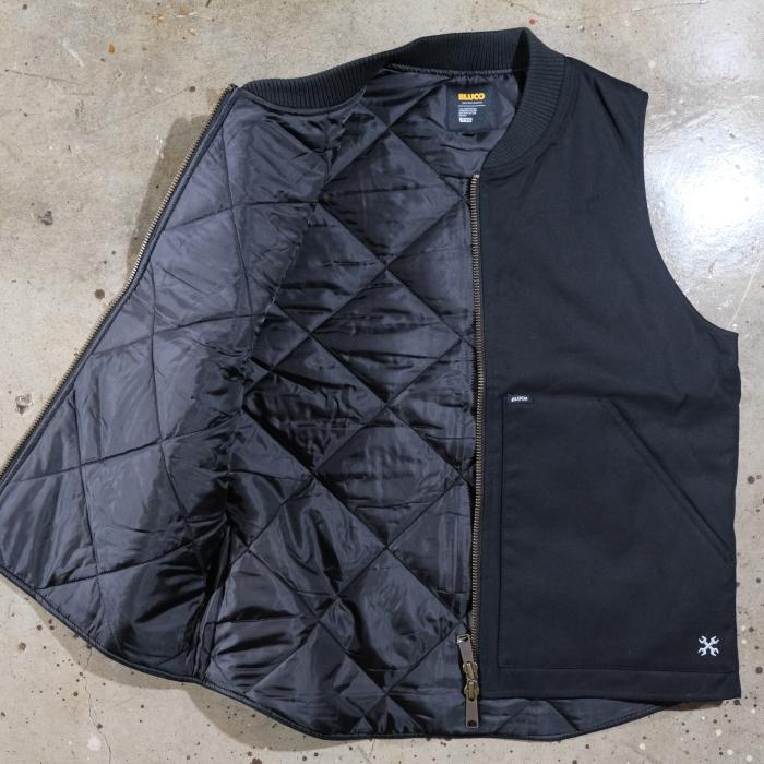 BLUCO ブルコ【155-35-013】【RIB COLLAR DUCK VEST】リブカラーダック