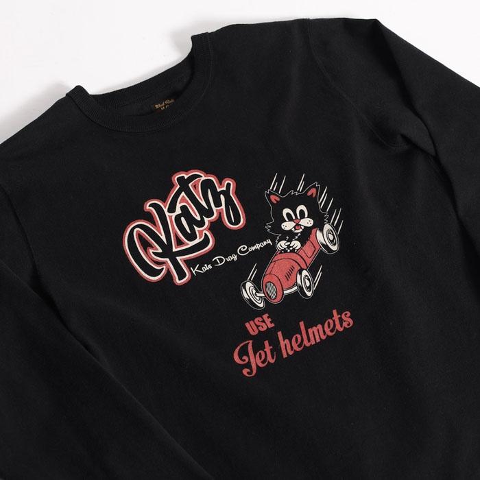 WESTRIDE ブラック ロングスリーブ Tシャツ WESTRIDE ウエストライド【25-03】【PT.L.TEE】プリント長袖Tシャツ