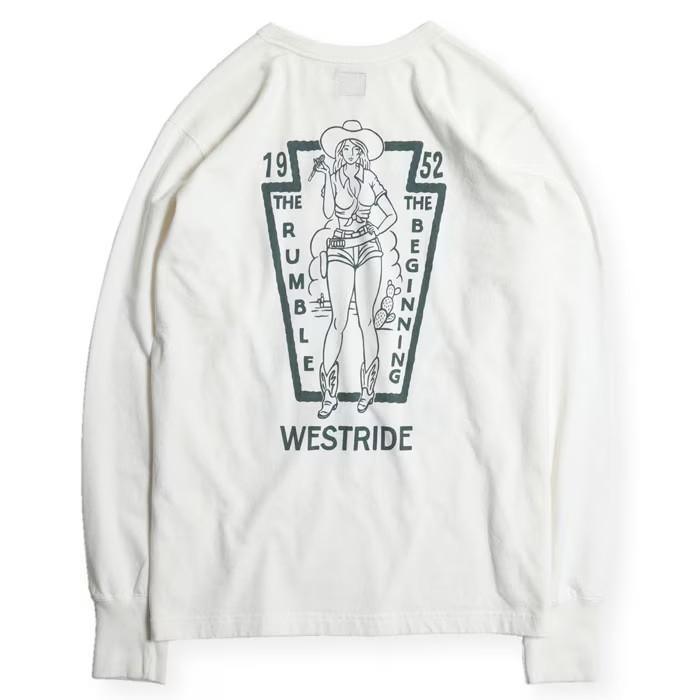 WESTRIDE ウエストライド【PT.L.TEE.26-02】プリント長袖Tシャツ
