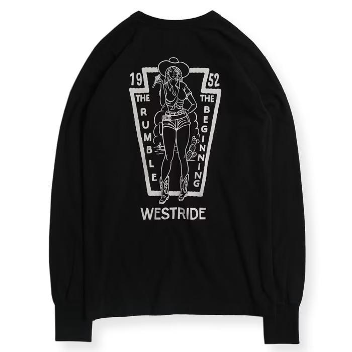 WESTRIDE ウエストライド【PT.L.TEE.26-02】プリント長袖Tシャツ