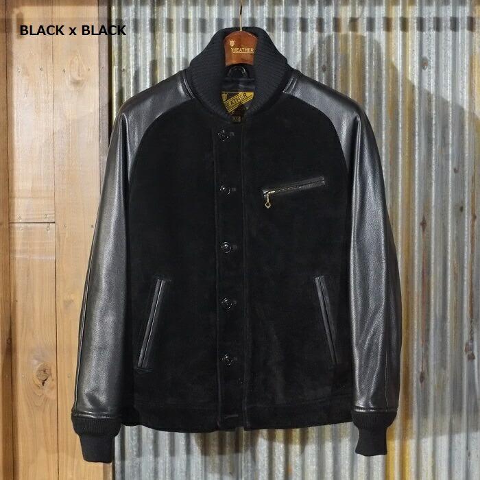 Y'2 LEATHER ワイツーレザー【TB-136】【STEER SUEDE×STEER OIL RIB JKT】 ≪44XXL / 46XXXL≫ステアスエードｘステアオイル牛革　日本製の画像