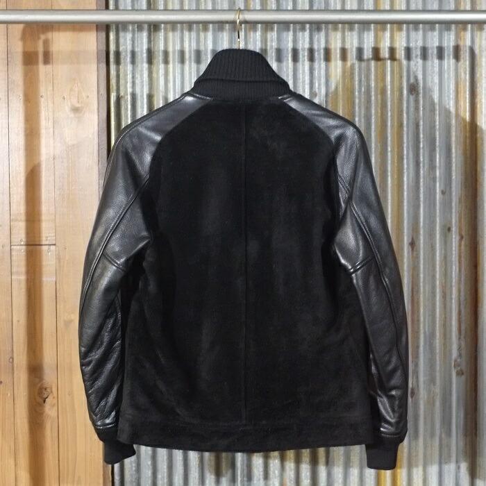 Y'2 LEATHER ワイツーレザー【TB-136】【STEER SUEDE×STEER OIL RIB JKT】 ≪44XXL / 46XXXL≫ステアスエードｘステアオイル牛革　日本製の画像