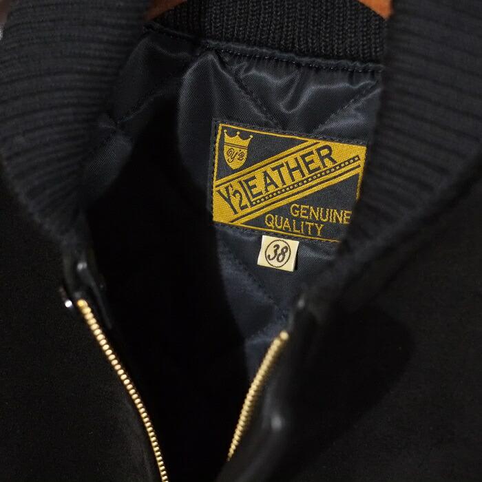 Y'2 LEATHER ワイツーレザー【TB-136】【STEER SUEDE×STEER OIL RIB JKT】 ≪44XXL / 46XXXL≫ステアスエードｘステアオイル牛革　日本製の画像