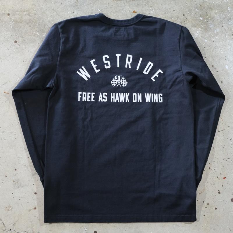 WESTRIDE ウエストライド【PT.L.TEE.24-02】プリント長袖Tシャツ ロングスリーブ ロンTEE コットン100% WRオリジナルボディ 日本製｜lahaina-mie｜06