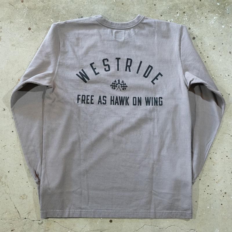 WESTRIDE ウエストライド【PT.L.TEE.24-02】プリント長袖Tシャツ ロングスリーブ ロンTEE コットン100% WRオリジナルボディ 日本製｜lahaina-mie｜07