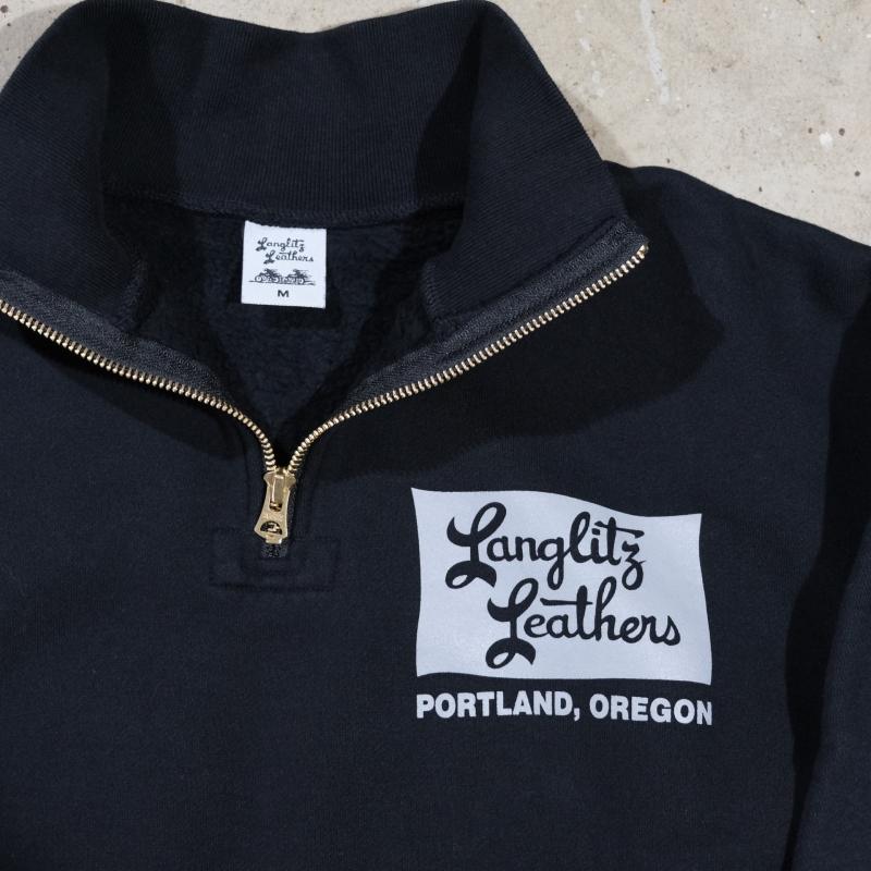 Langlitz Leathers ラングリッツレザーズ【Half Zip Sweat Shirt 