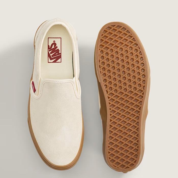 VANS バンズ【CLASSIC SLIP-ON】≪CREAM / BURGUNDY≫クラシック 