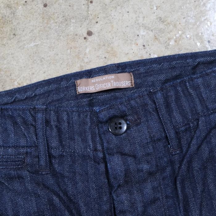 WORKERS ワーカーズ【Officer Trousers Slim Type2】≪Indigo