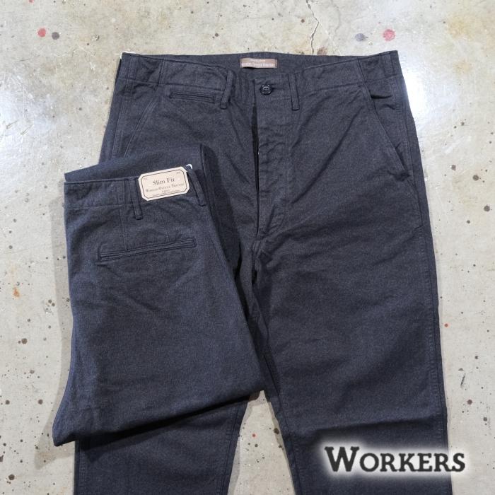 WORKERS ワーカーズ【Officer Trousers Slim Type2】≪WKS Covert