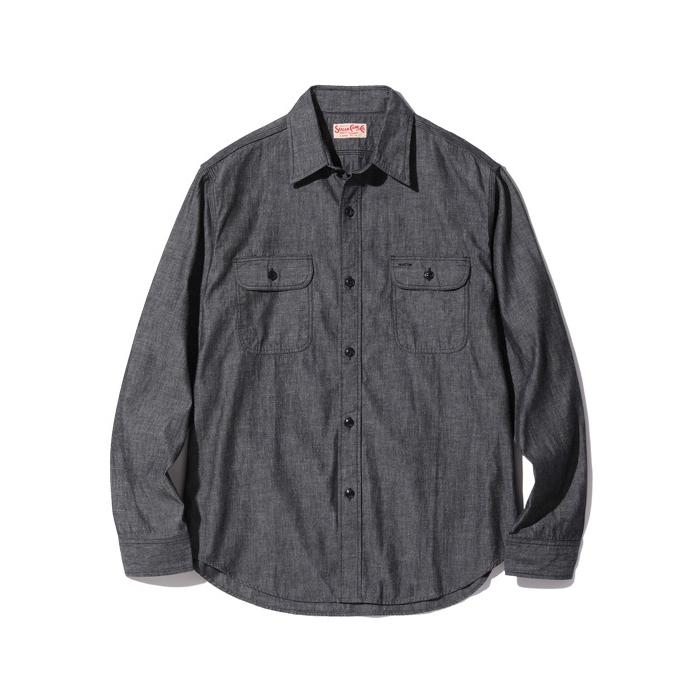 SUGAR CANE シュガーケーン【SC29159】【BLACK CHAMBRAY L/S WORK