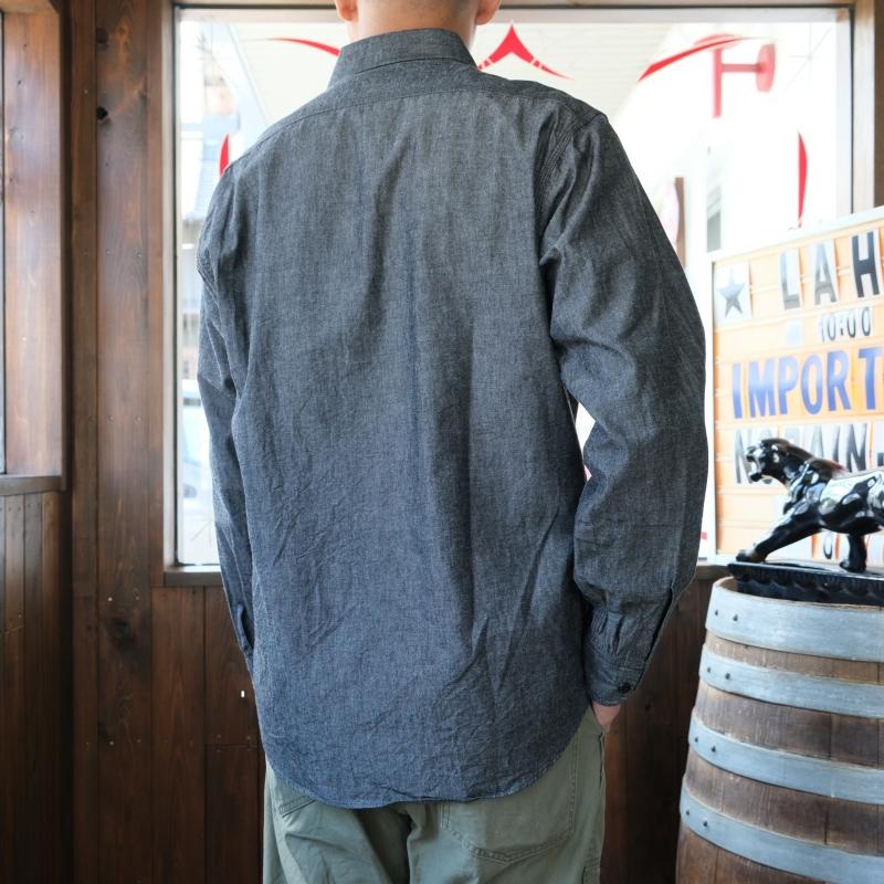 SUGAR CANE シュガーケーン【SC29159】【BLACK CHAMBRAY L/S WORK