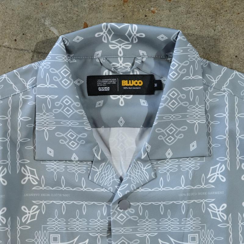 BLUCO ブルコ【163-21-018】【オープンカラーシャツ -Bandana-】半袖
