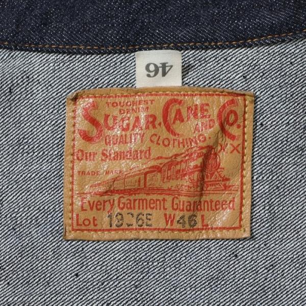 SUGAR CANE シュガーケーン【SC11936T】【13oz. DENIM BLOUSE 1936 MODEL (T-BACK) 】1nd Type デニムジャケット ワンウォッシュ 日本製 COTTON100%の画像