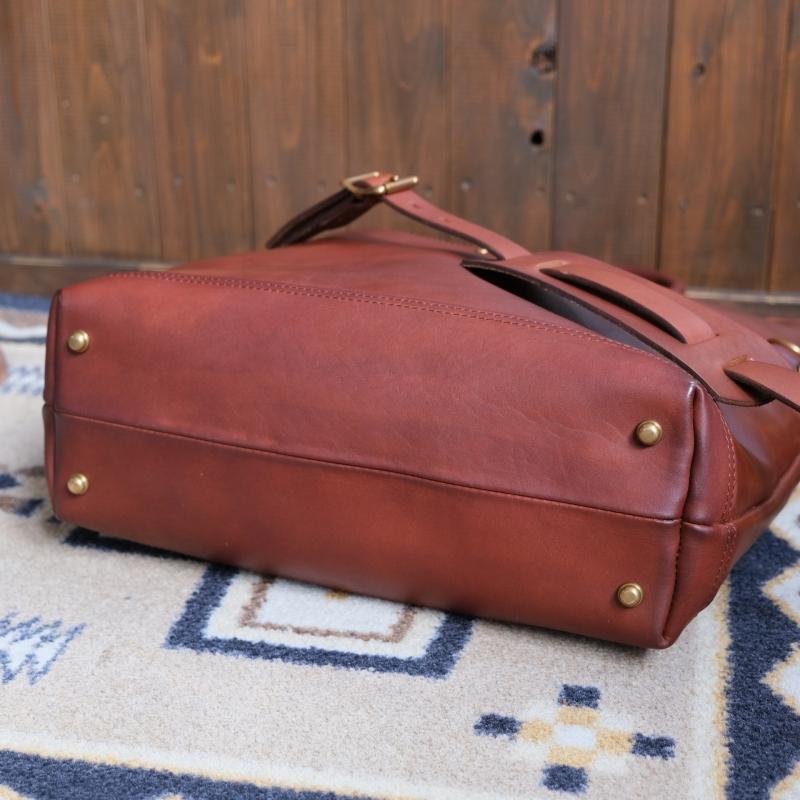 VASCO ヴァスコ【VS-244LS】【LEATHER NELSON 2WAY BAG】≪CAMEL≫ レザーネルソン2WAYトートバッグ ショルダーストラップ付 姫路産レザー 丘染め 日本製の画像