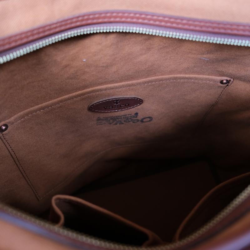 VASCO ヴァスコ【VS-244LS】【LEATHER NELSON 2WAY BAG】≪CAMEL≫ レザーネルソン2WAYトートバッグ ショルダーストラップ付 姫路産レザー 丘染め 日本製の画像