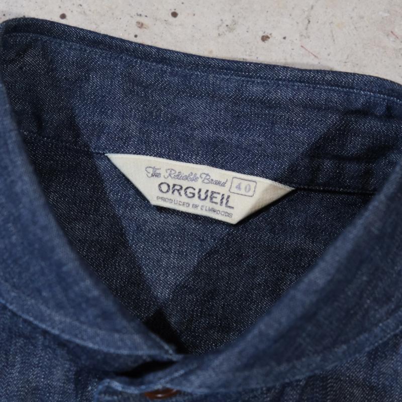 ORGUEIL オルゲイユ【OR-5107 Shawl Collar Shirt】ショールカラーシャツ コットン100% 日本製の画像