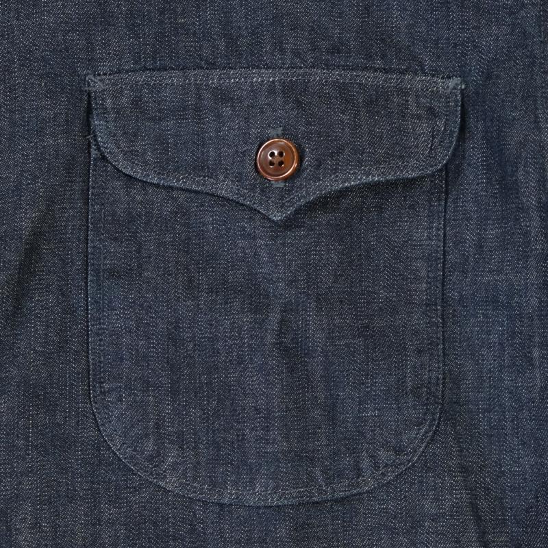 ORGUEIL オルゲイユ【OR-5107 Shawl Collar Shirt】ショールカラーシャツ コットン100% 日本製の画像