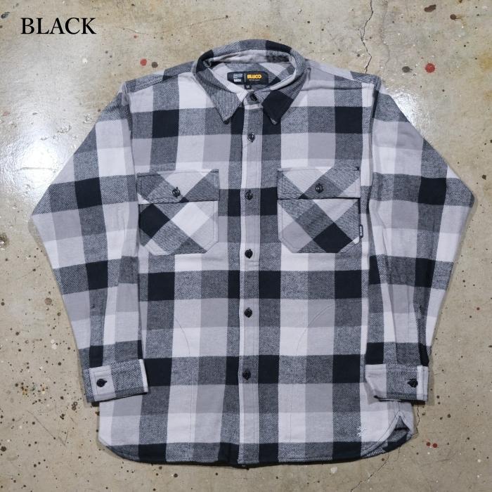 BLUCO ブルコ【155-11-048】【BUFFALO CHECK FLANNEL SHIRT