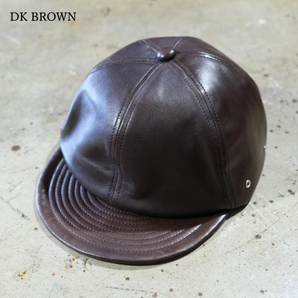 レザーキャップ Mr.FATMAN ミスターファットマン【LEATHER SHORT BRIM CAP By BRIDGE