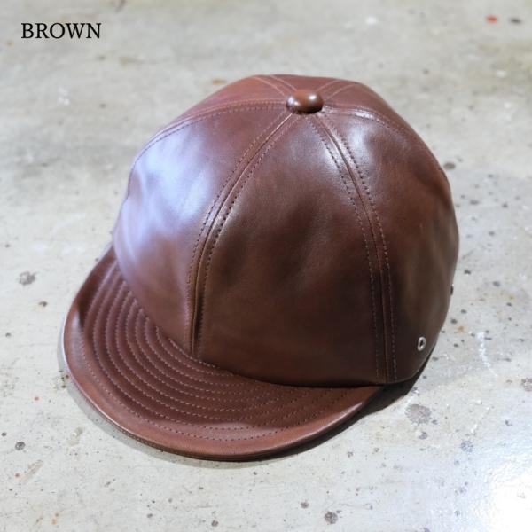 Mr.FATMAN ミスターファットマン【LEATHER SHORT BRIM CAP By BRIDGE