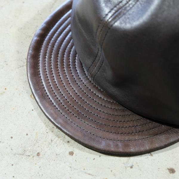 Mr.FATMAN ミスターファットマン【LEATHER SHORT BRIM CAP By BRIDGE
