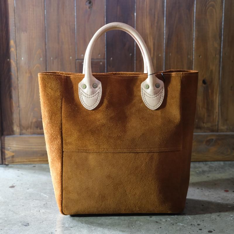 Y'2 LEATHER ワイツーレザー【BG-22】【STEER ROUGHOUT x KAKISHIBU HORSE TOTE BAG】ステアラフアウト 柿渋ホースレザー トートバッグ 馬革 日本製_2