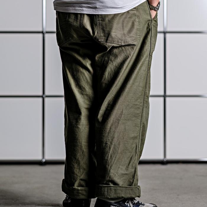 WORKERS ワーカーズ【Baker Pants, Trace MIL-838-D】≪10296 Reversed Sateen≫ベイカーパンツ ミリタリー COTTON 日本製の画像
