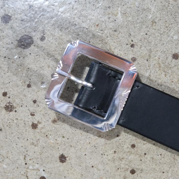 MOTOR モーター【RBB2S】【LEATHER BELT】≪SILVER≫ レザーベルト 牛革 シルバーバックルの画像