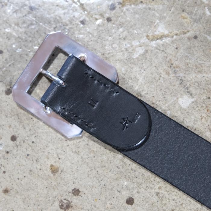 MOTOR モーター【RBB2S】【LEATHER BELT】≪SILVER≫ レザーベルト 牛革 シルバーバックルの画像