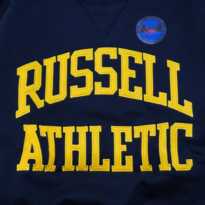 RUSSELL ATHLETIC ラッセルアスレチック【Pro Cotton TM Loop Back Terry Sweat Logo CN】プロコットンループバックスェット ロゴ カレッジス クルーネック_11