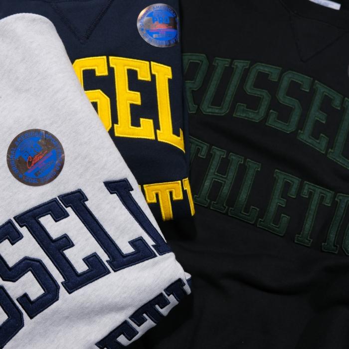 RUSSELL ATHLETIC ラッセルアスレチック【Pro Cotton TM Loop Back Terry Sweat Logo CN】プロコットンループバックスェット ロゴ カレッジス クルーネック_8