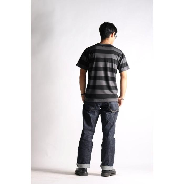 WESTRIDE ウエストライド【POWER DRY BORDER SHORT TEE】 パワードライ