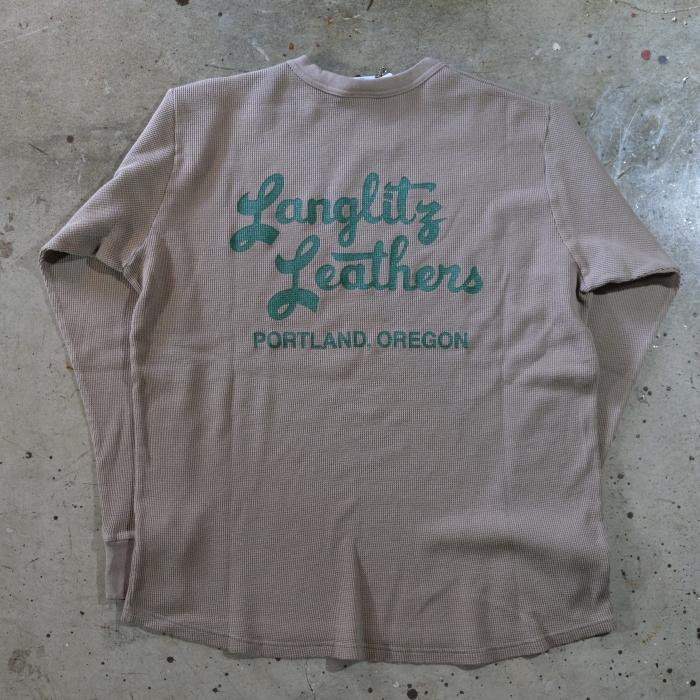 Langlitz Leathers ラングリッツレザーズ【Waffle Long Sleeve T-shirt