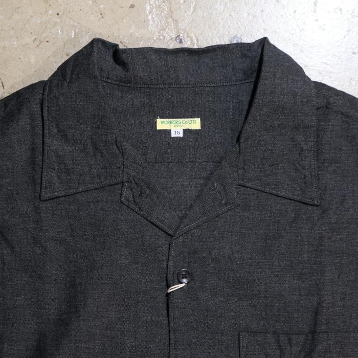 WORKERS ワーカーズ【Open Collar Shirts】≪Chambray≫オープンカラー