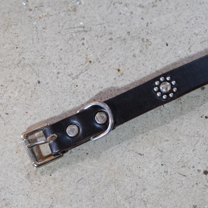 HTC エイチティーシー【STUDS BELT Flower Stone 0.75】スタッズベルト ナローベルト Hollywood Trading Companyの画像