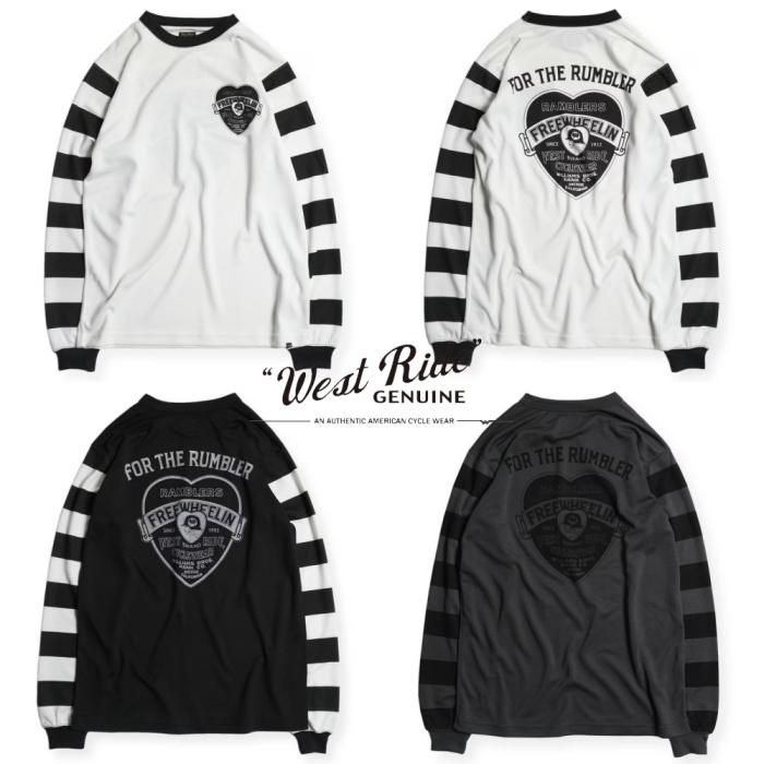 WESTRIDE ウエストライド【POWER DRY BORDER SLEEVE LONG TEE】パワー