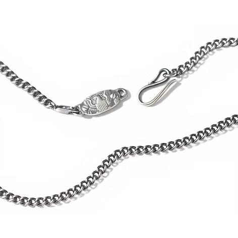 RAOING ローイング【Silver925 Chain TYPE V Custom】≪50cm≫ ネックレスチェーン 喜平チェーン SILVER900/925 燻し加工の画像