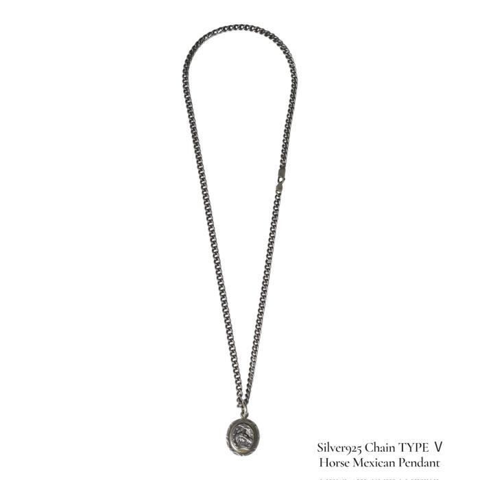 RAOING ローイング【Silver925 Chain TYPE V Custom】≪50cm≫ ネックレスチェーン 喜平チェーン SILVER900/925 燻し加工の画像