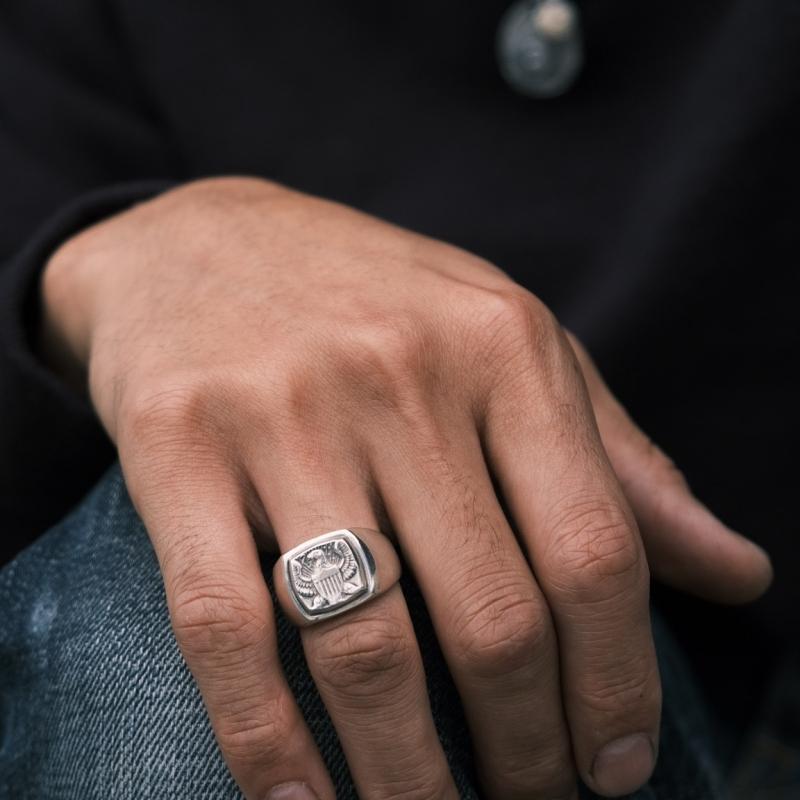 RAOING ローイング【Half Dollar Signet Ring】ハーフダラーシグネット