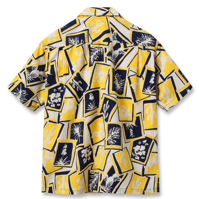 STAR OF HOLLYWOOD スターオブハリウッド【SH39718】【DOBBY COTTON OPEN SHIRT “CACTUS”】コットンオープンカラーシャツ カクタス 開襟 半袖_2