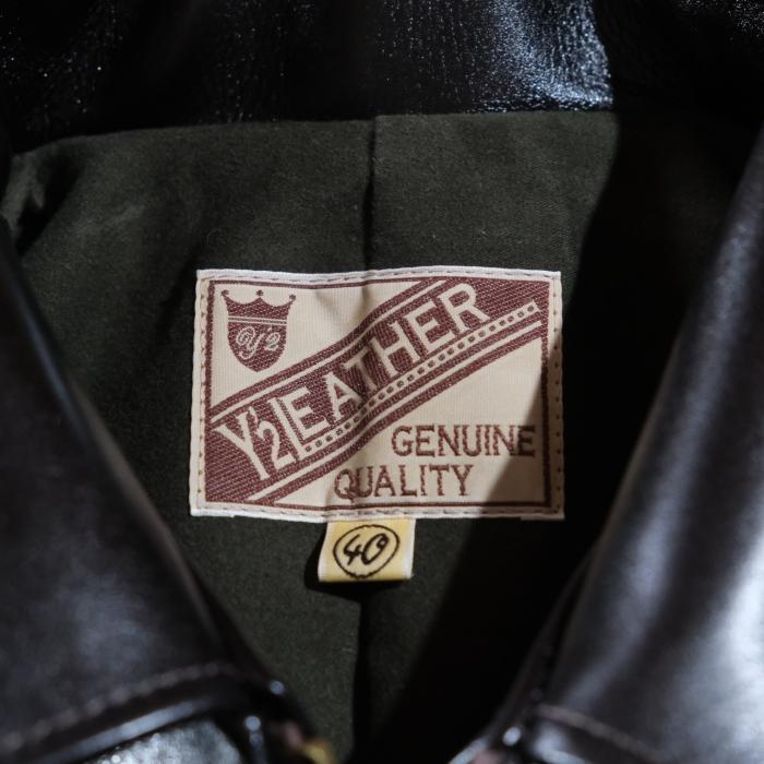 Y'2 LEATHER ワイツーレザー【LSR-42】【ANILINE STEER SINGLE RIDERS