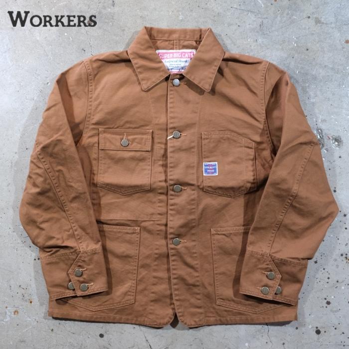WORKERS ワーカーズ【SUPER BIG CAT Railroad Jacket】≪Brown Duck