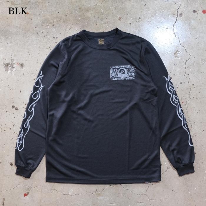 美品 ウエストライド TX SOUVENIR LONG SHIRT ブラック 美品 ウエスト